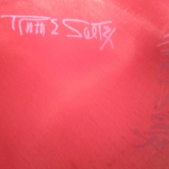 Ruth E. Saltz Vintage White Leather Clutch | 13" x 8" - Picture 5 of 5